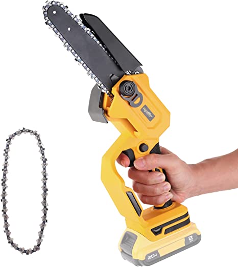 Mini Chainsaw 6 Inch Cordless Handheld Chain Saw for Wood Cutting