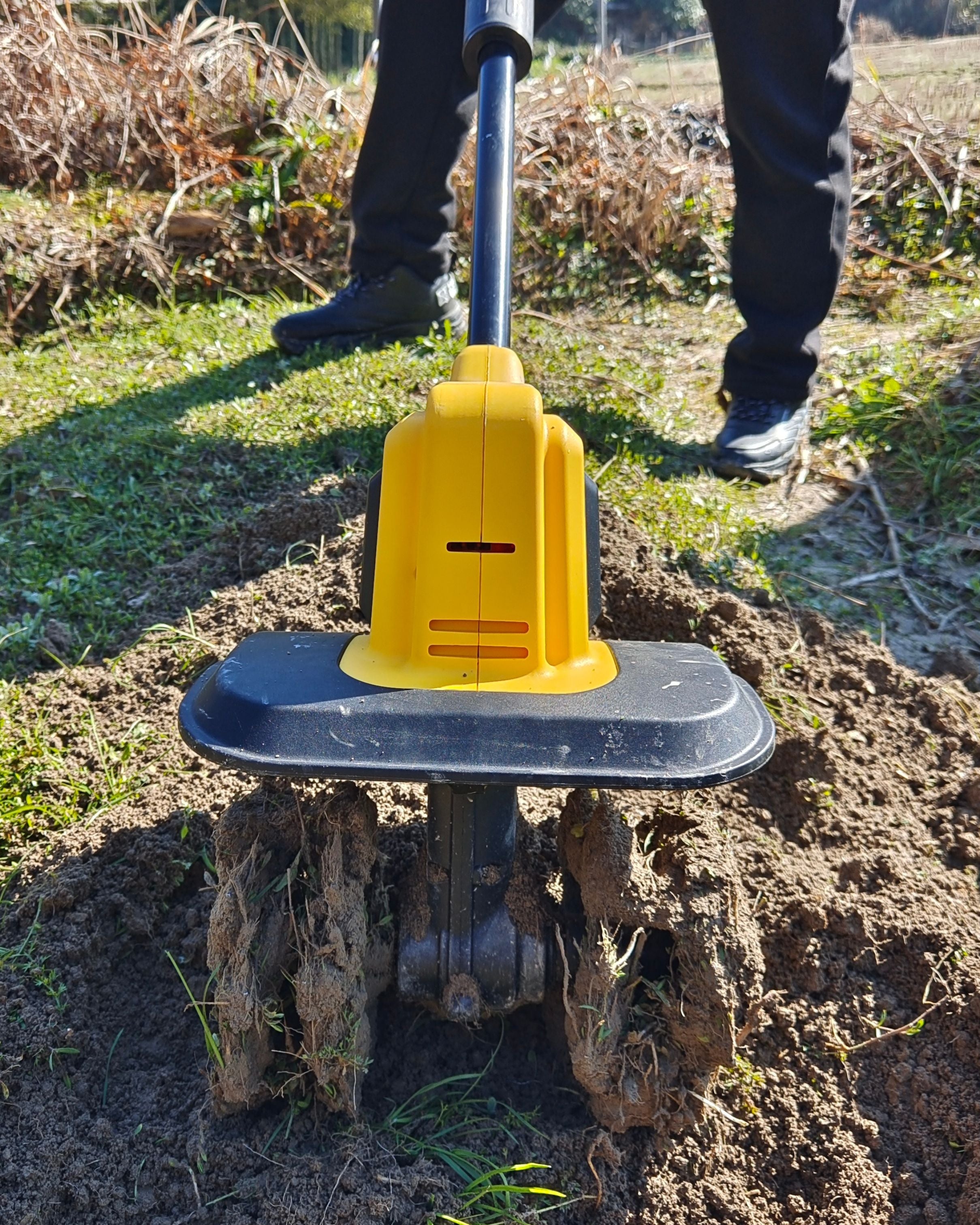 Mellif Cordless Tiller Cultivator for Dewalt 20V MAX Battery Battery Not Included