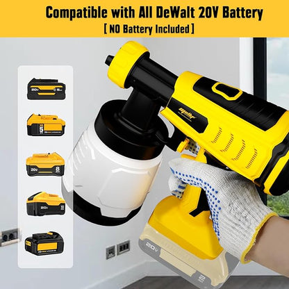 Mellif 2023 HVLP Brushless Paint Sprayer for DeWalt 20V Battery (Battery Not Included) - FordWalt