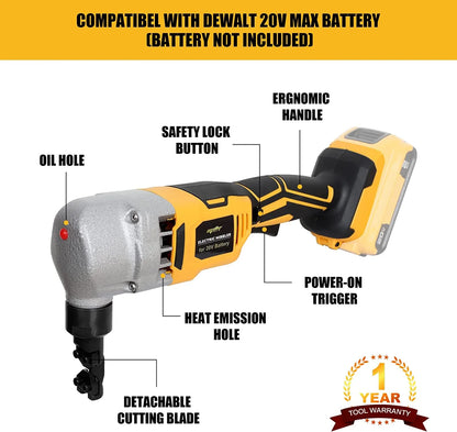 Mellif Cordless Nibbler For Dewalt 20V Max Battery(Battery NOT Included) - FordWalt