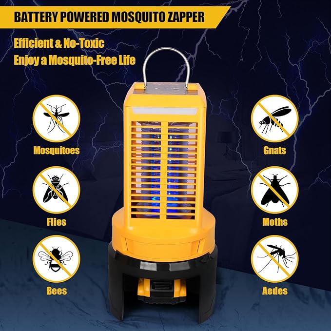 Mellif Electric Bug Zapper Mosquito Flies Killer for Dewalt 20V Batter –  FordWalt