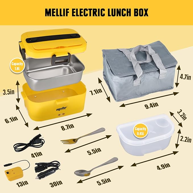 Mellif Electric Lunch Box For dewalt 20V Max Battery(Battery NOT