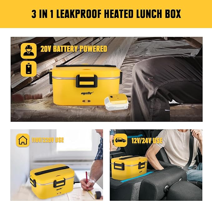 Mellif Electric Lunch Box For dewalt 20V Max Battery(Battery NOT Inclu –  FordWalt