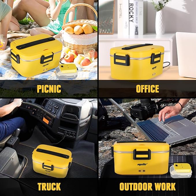 Mellif Electric Lunch Box Food Warmer Heater for Dewalt 20V Battery  (Battery Not Included), 12V 24V …See more Mellif Electric Lunch Box Food  Warmer